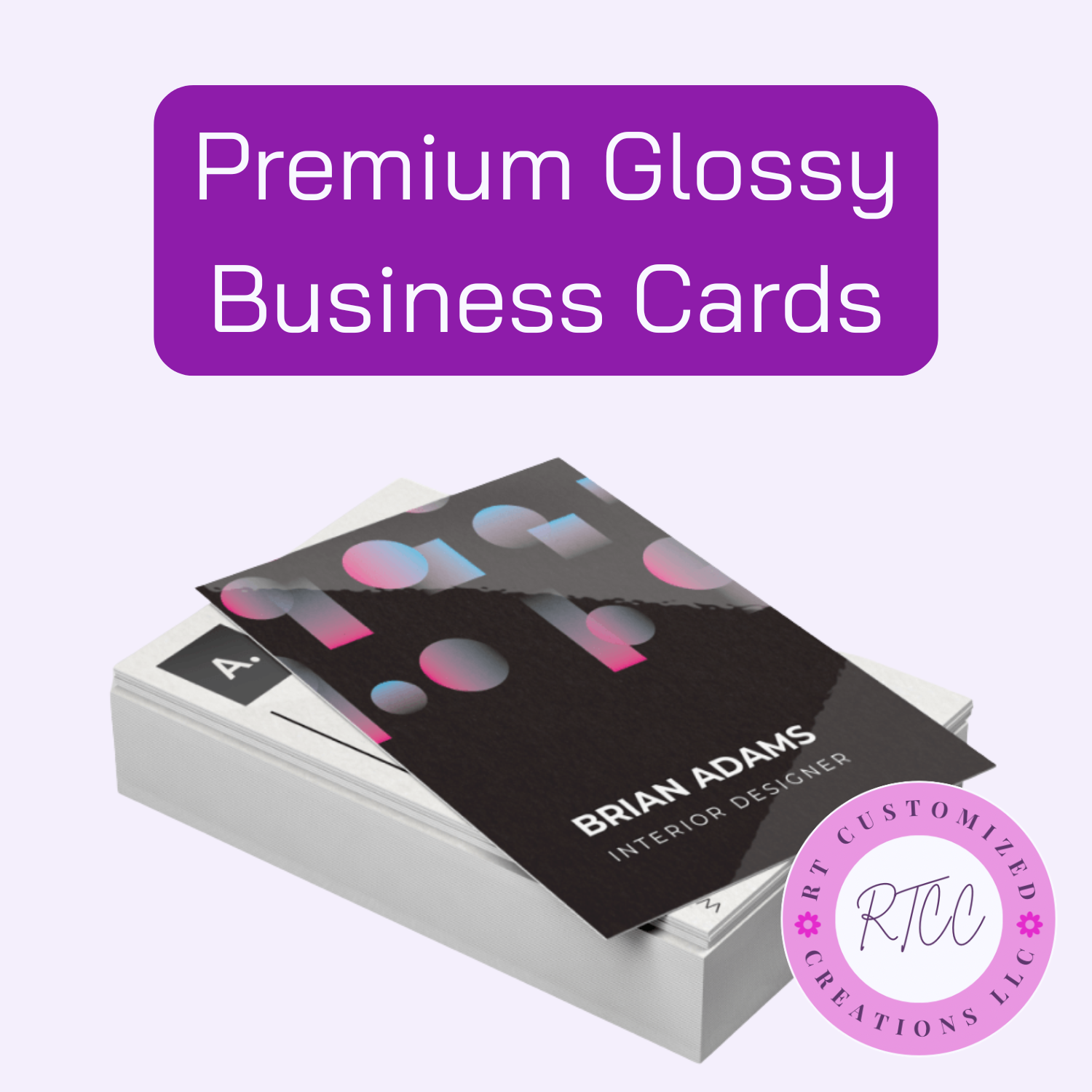 Custom Premium Gloss Business Cards | Brilliant UV Shine