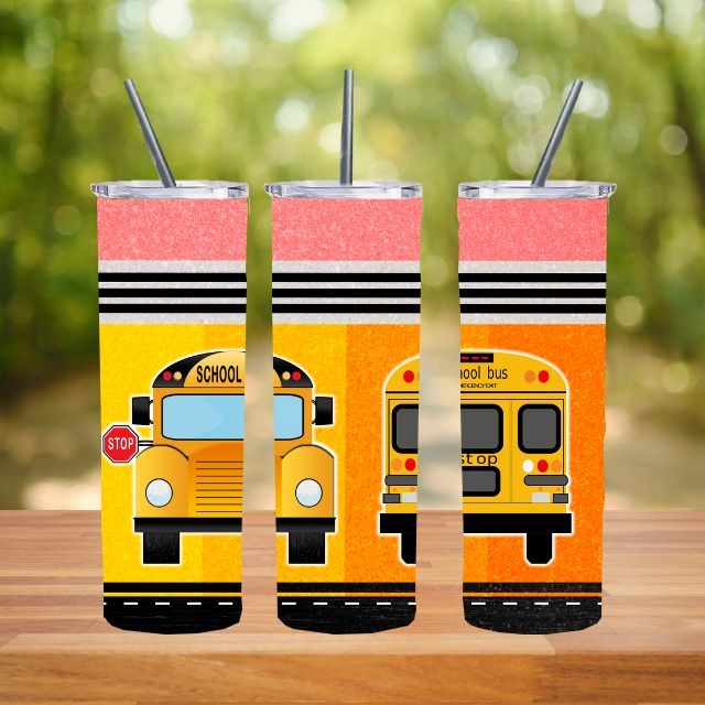 Bus Driver Pencil Tumbler