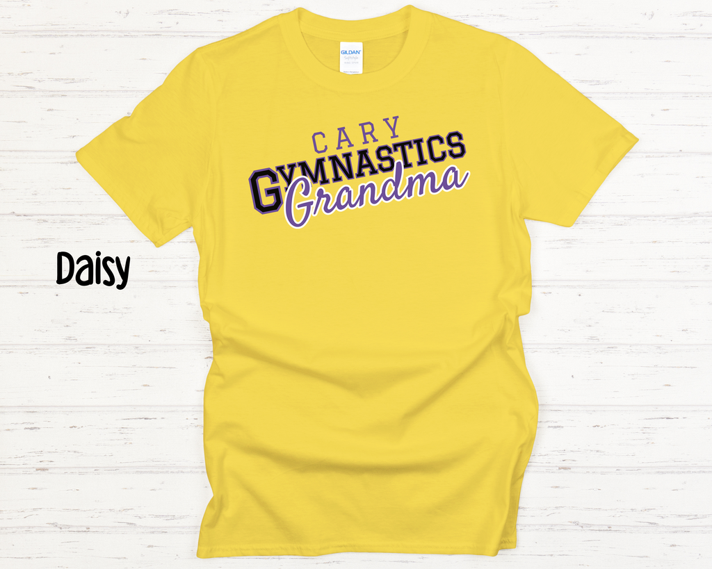 Cary Gymnastics Grandma Black Adult T-Shirt