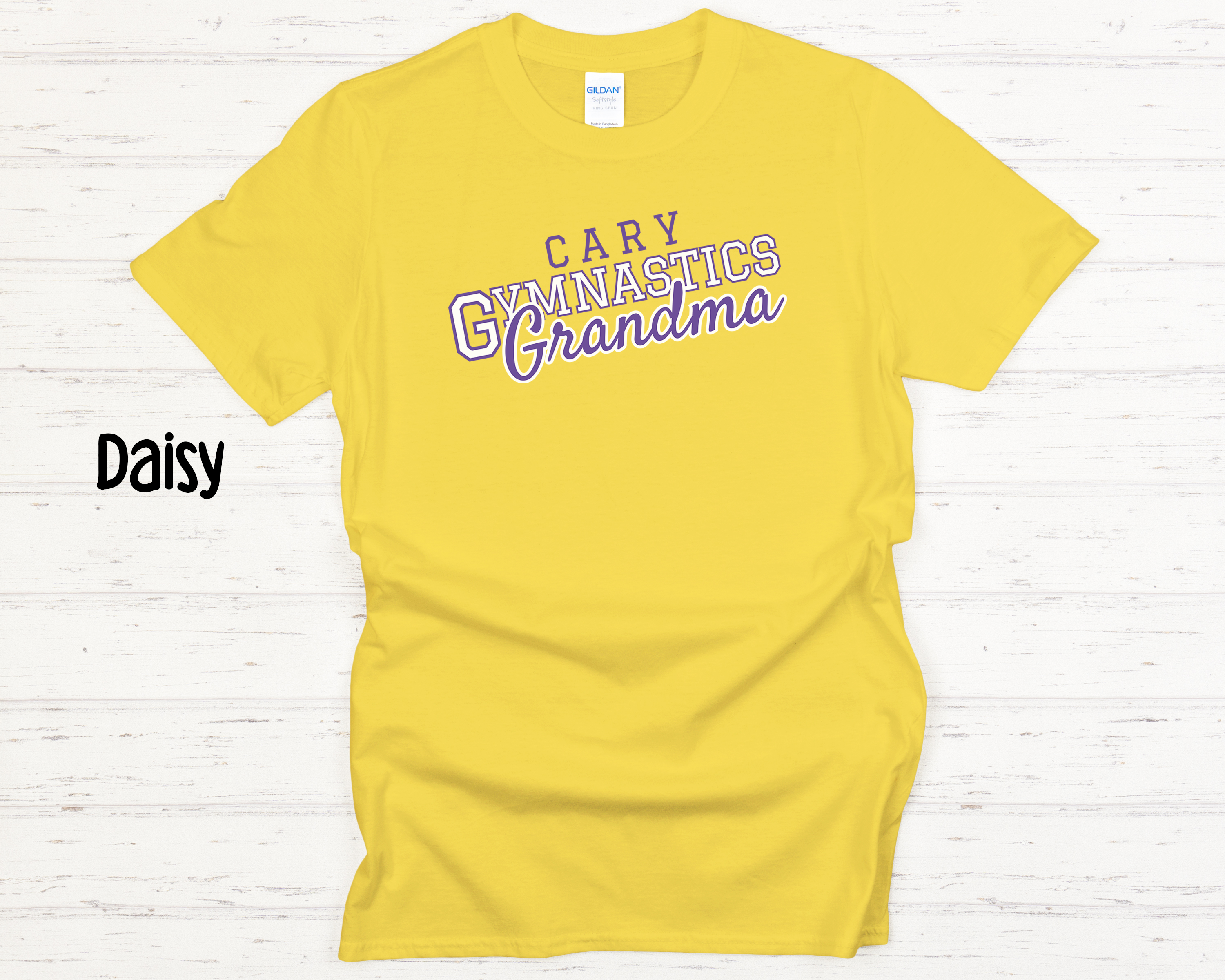 Cary Gymnastics Grandma White Adult T-Shirt