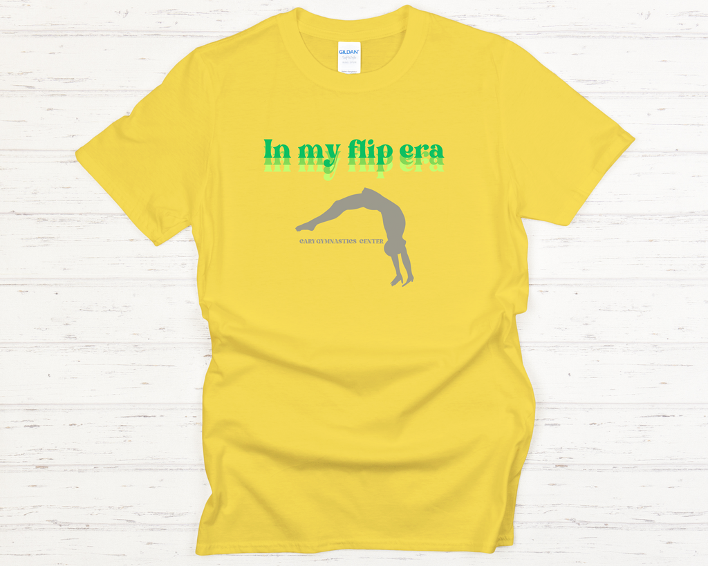 Cary Gymnastics In My Flip Era Adult T-Shirt