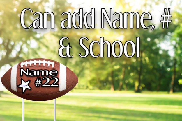 Custom Sporty Yard Signs Single Sided