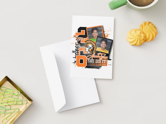2026 Graduation Announcement & Invitation Digital Card, 4x6 Inches, Canva Template