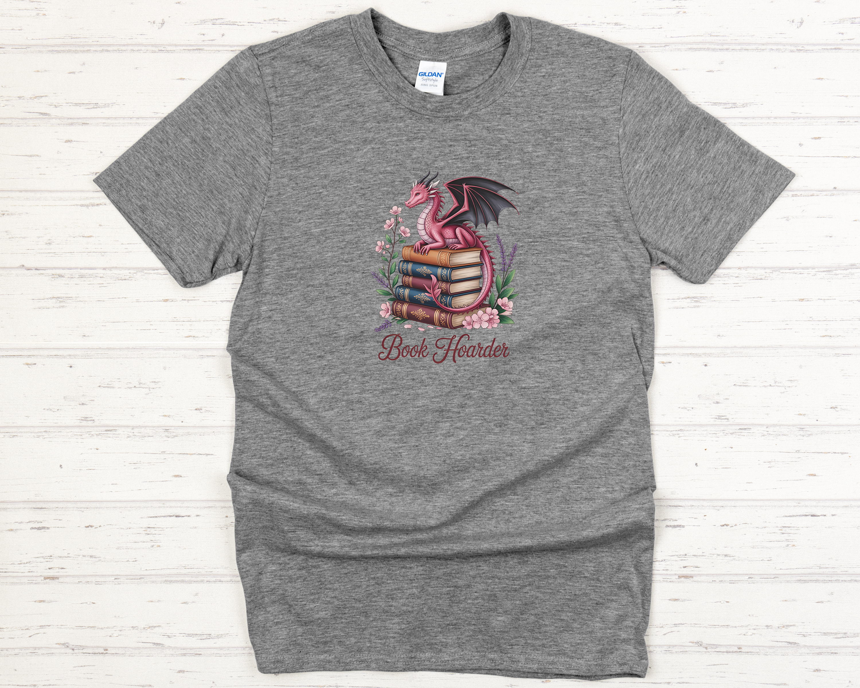Dragon Book Hoarder Adult T-Shirt