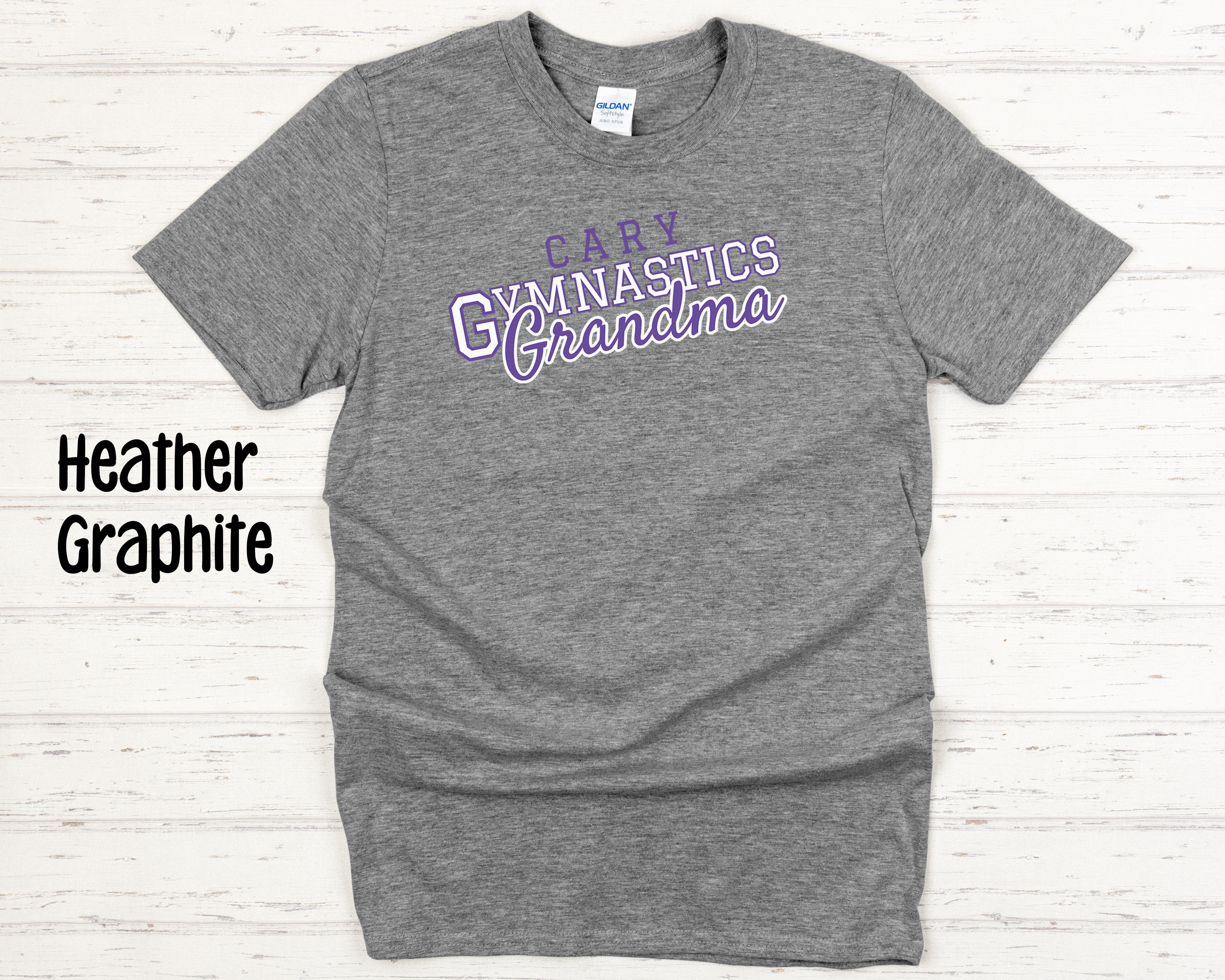 Cary Gymnastics Grandma White Adult T-Shirt