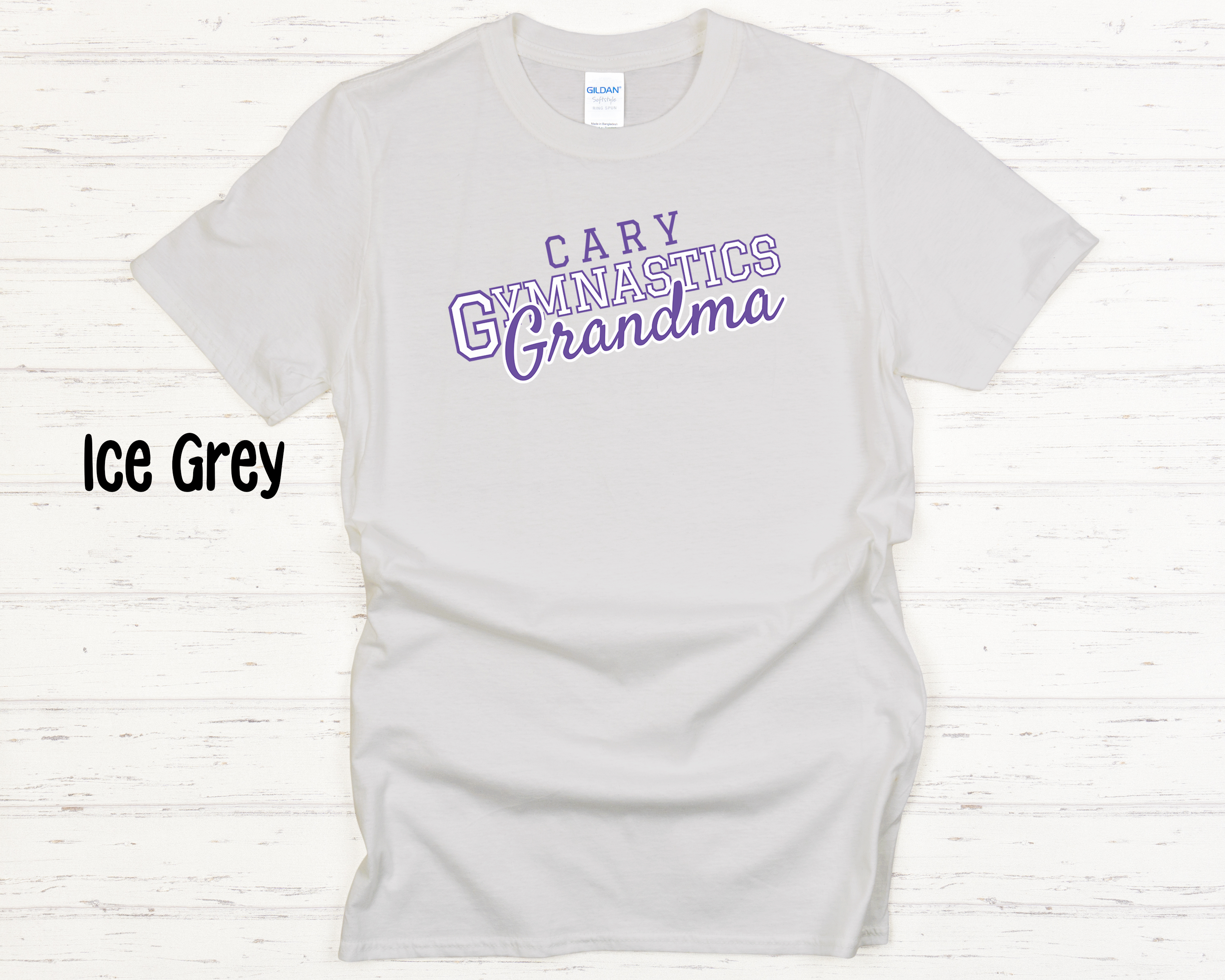 Cary Gymnastics Grandma White Adult T-Shirt