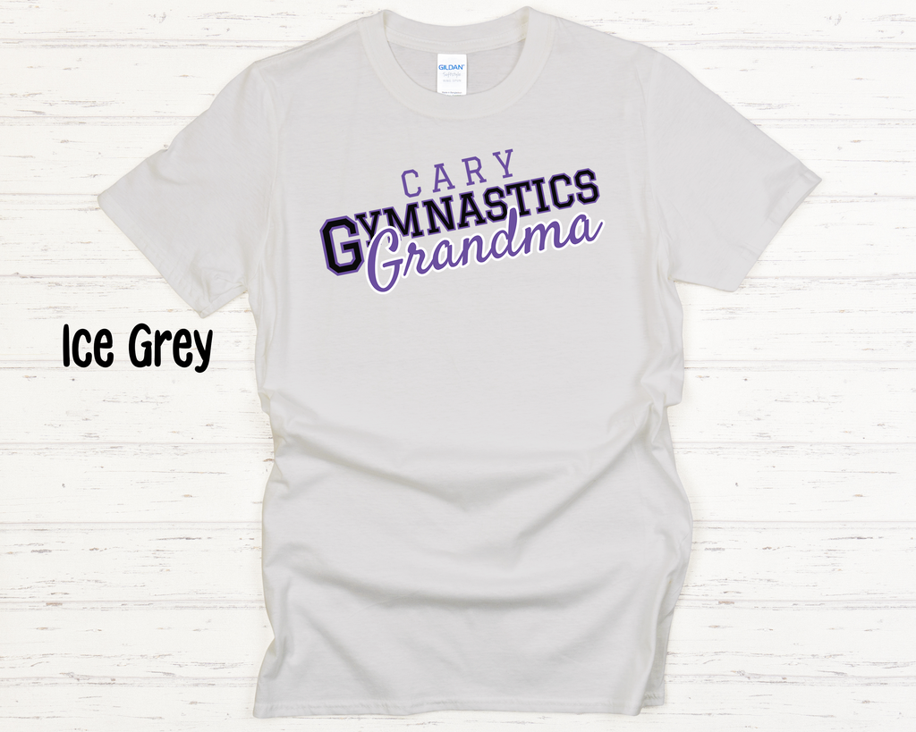 Cary Gymnastics Grandma Black Adult T-Shirt