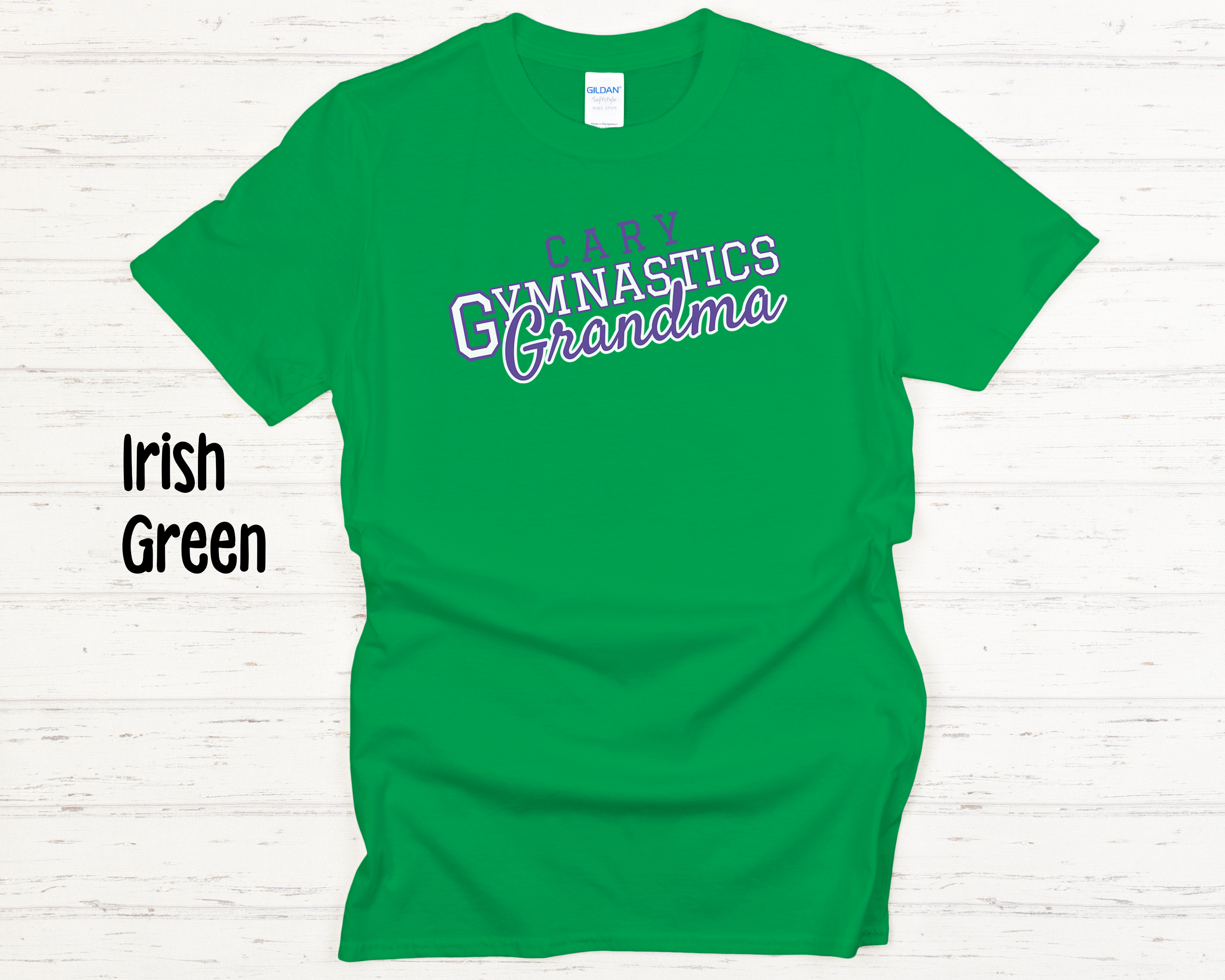 Cary Gymnastics Grandma White Adult T-Shirt