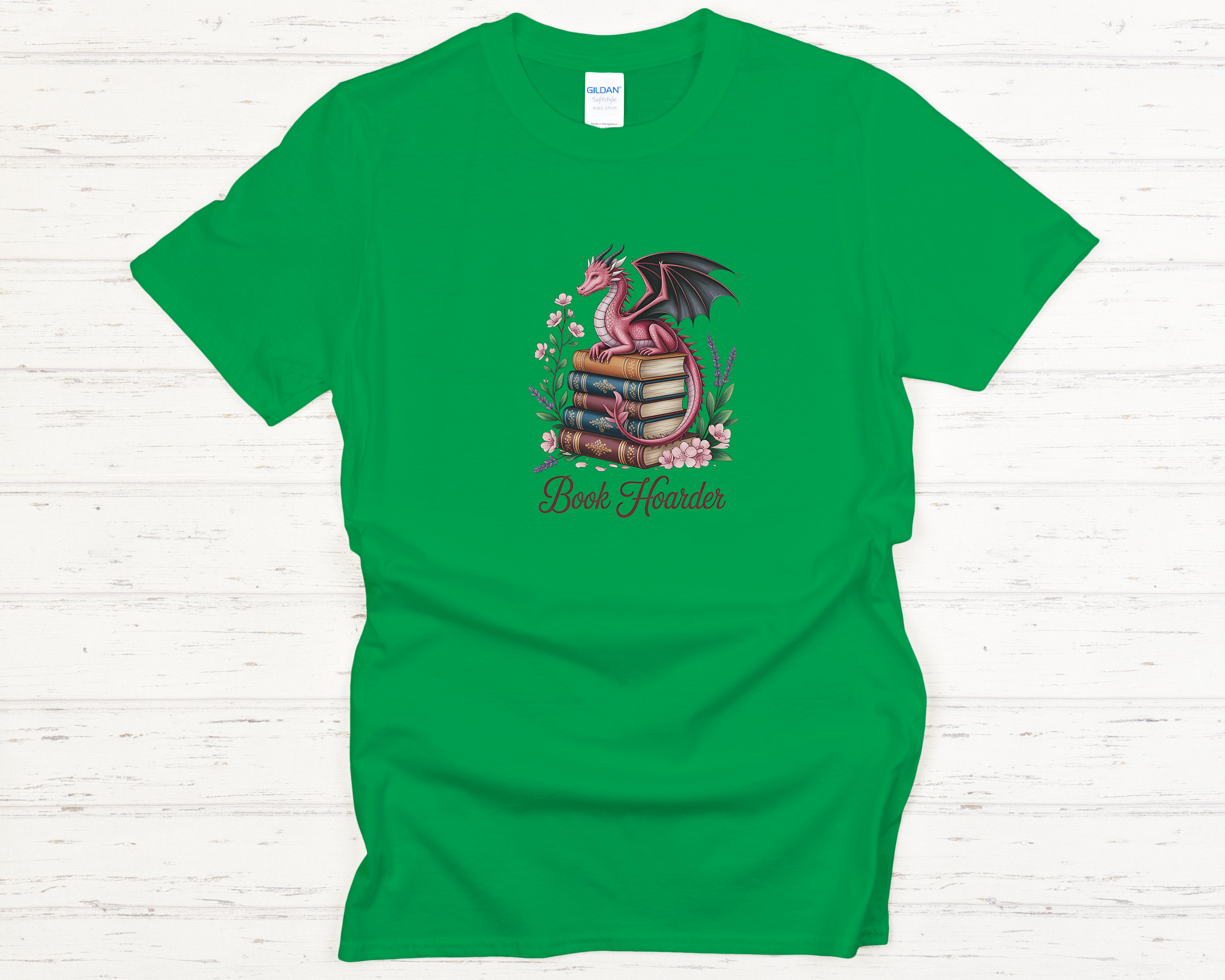Dragon Book Hoarder Adult T-Shirt