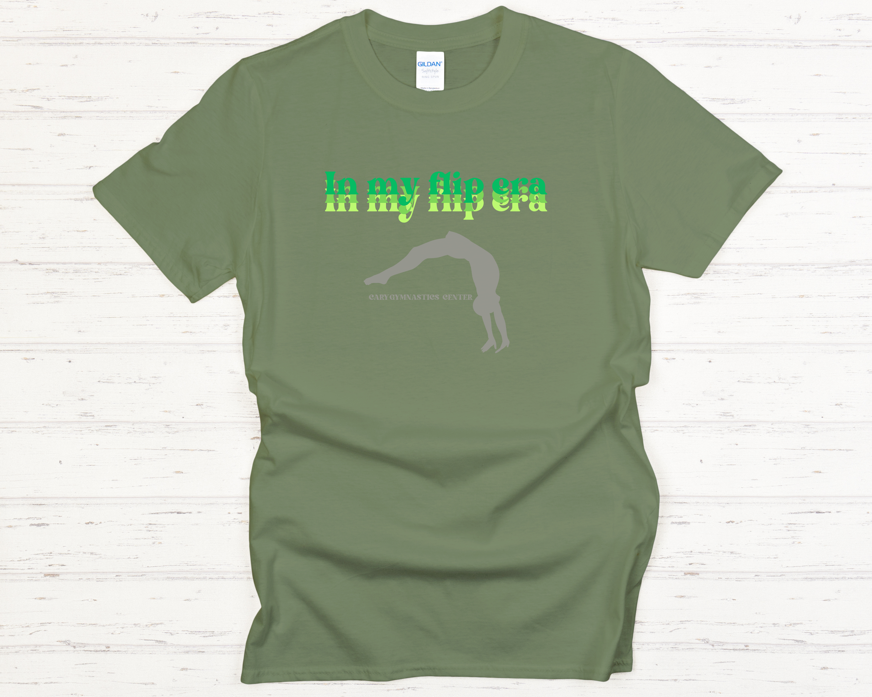 Cary Gymnastics In My Flip Era Adult T-Shirt