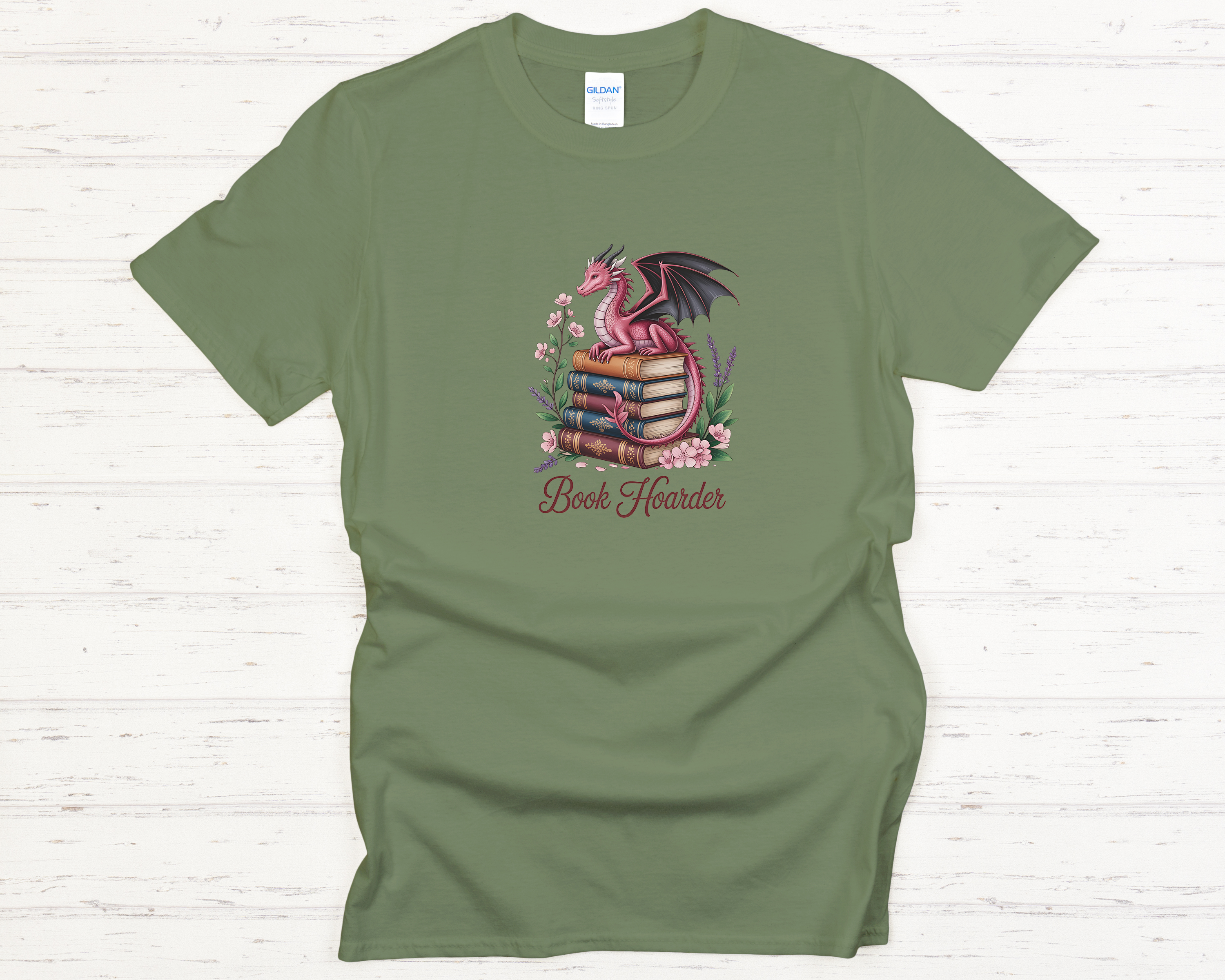 Dragon Book Hoarder Adult T-Shirt