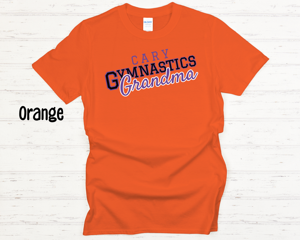 Cary Gymnastics Grandma Black Adult T-Shirt