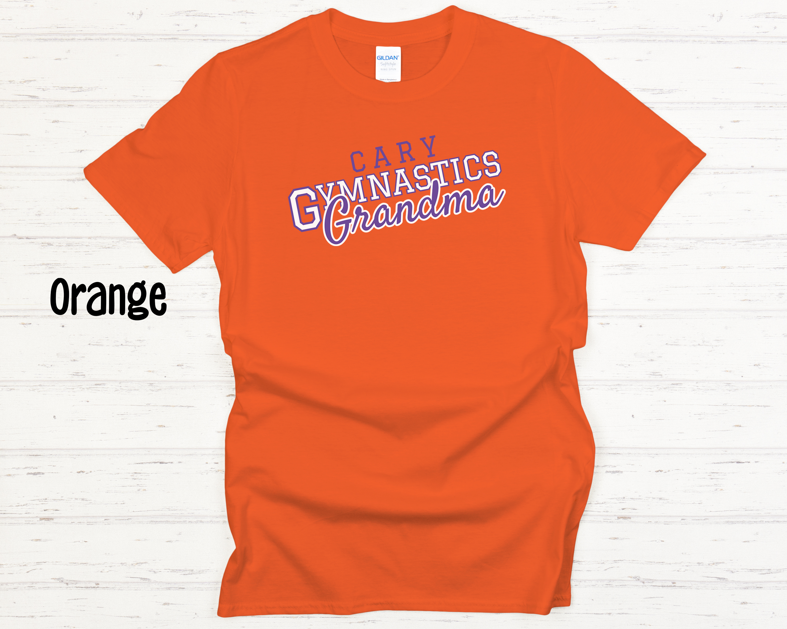 Cary Gymnastics Grandma White Adult T-Shirt
