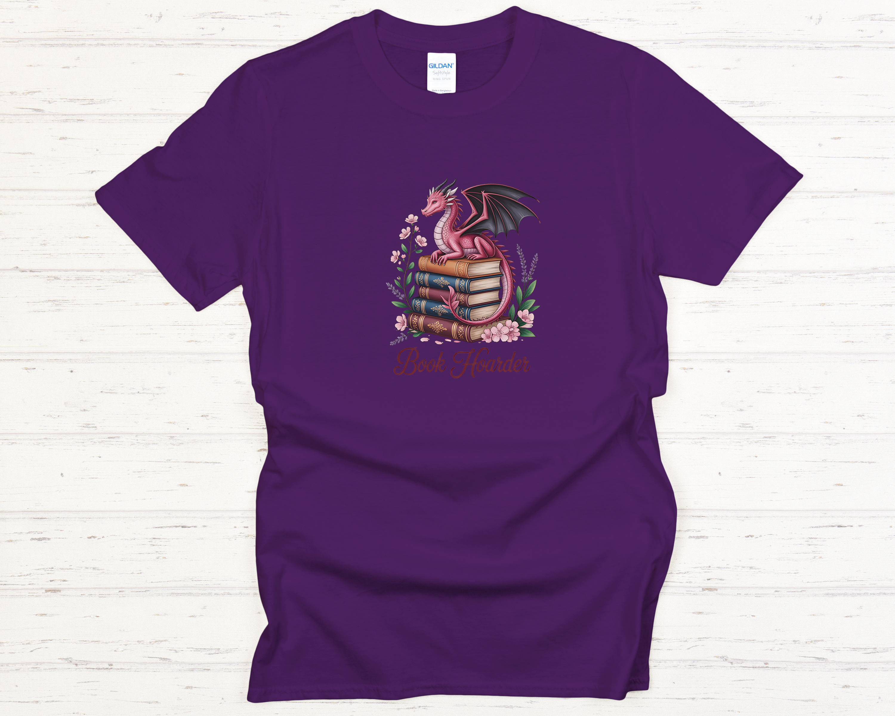 Dragon Book Hoarder Adult T-Shirt