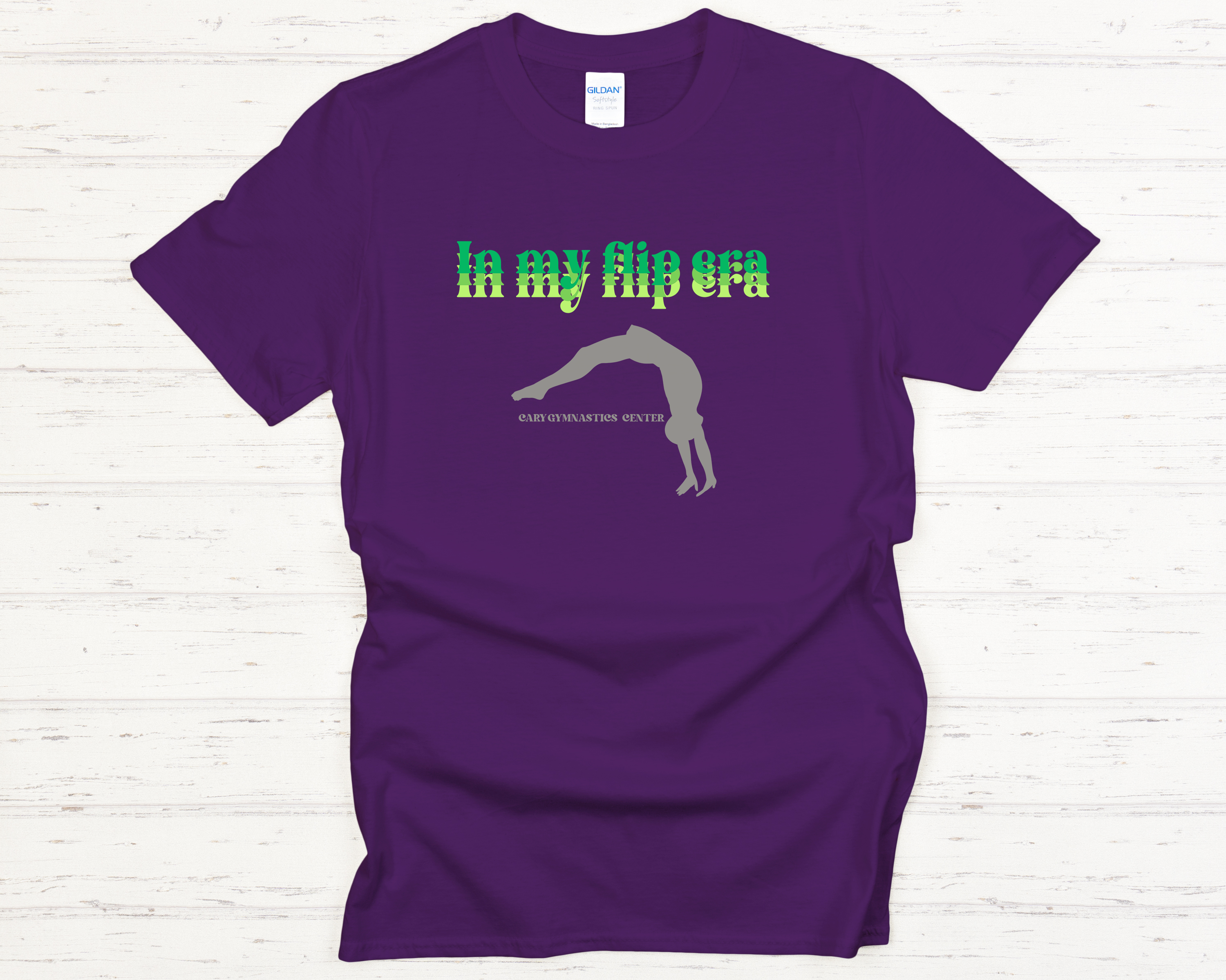 Cary Gymnastics In My Flip Era Adult T-Shirt