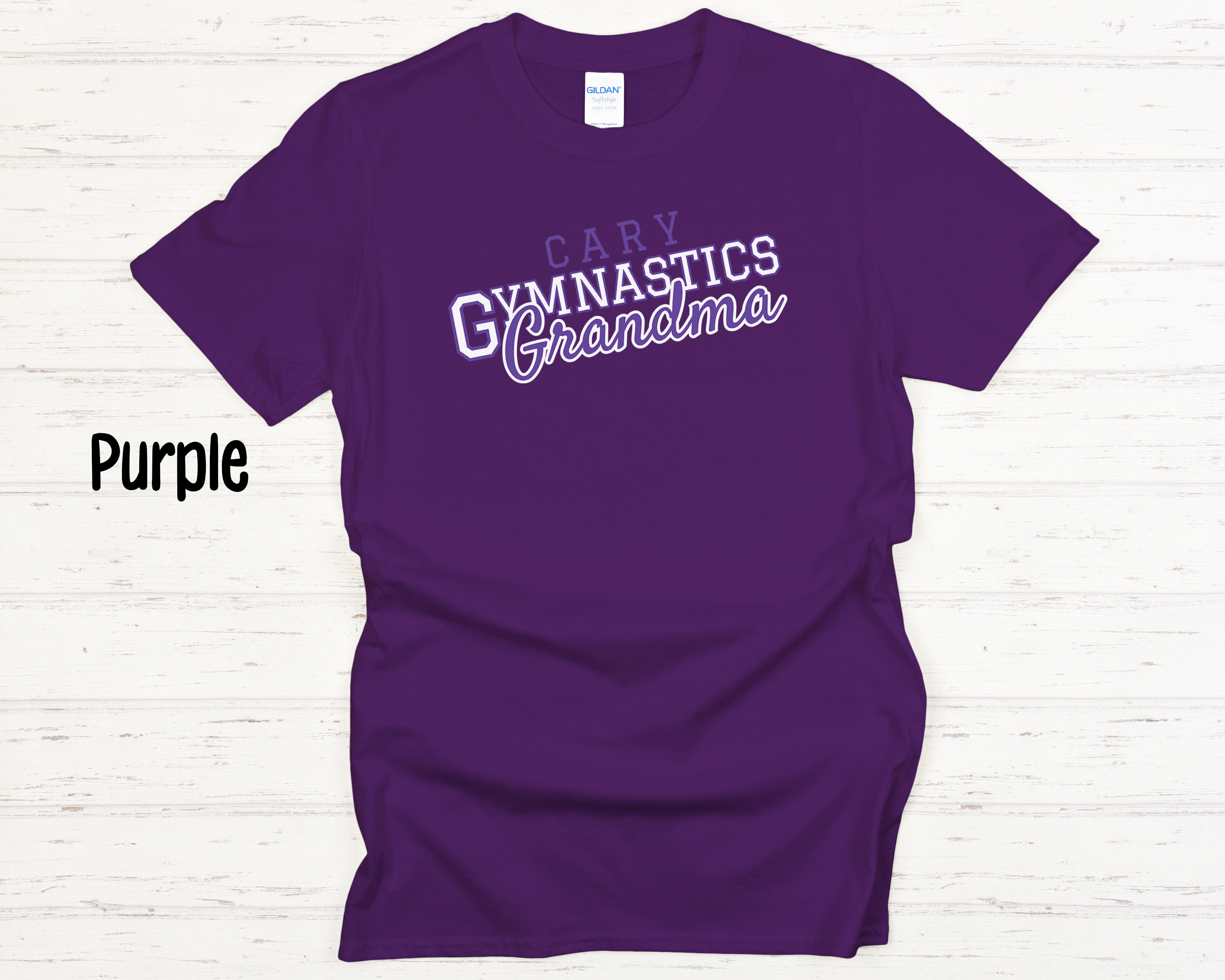 Cary Gymnastics Grandma White Adult T-Shirt