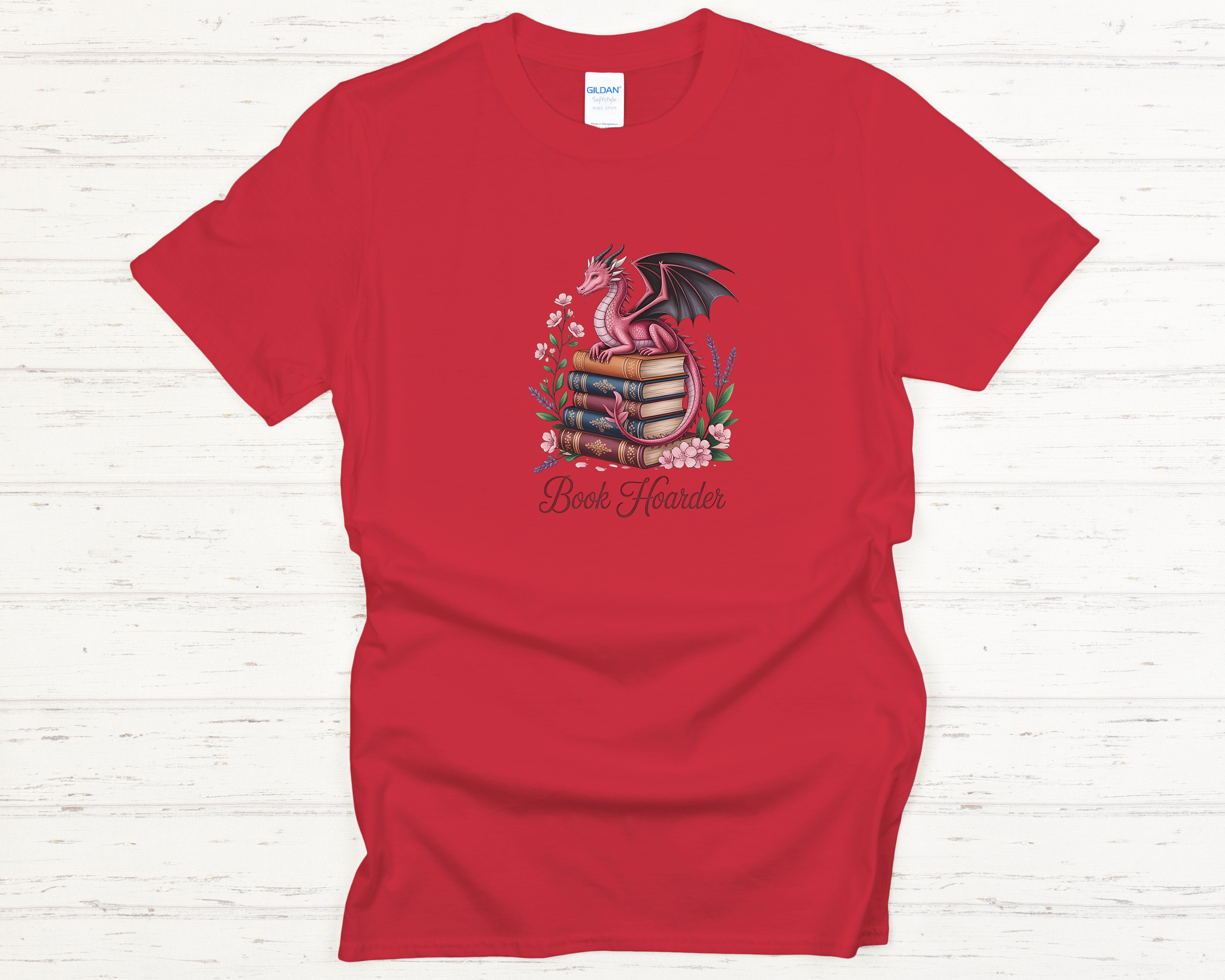 Dragon Book Hoarder Adult T-Shirt