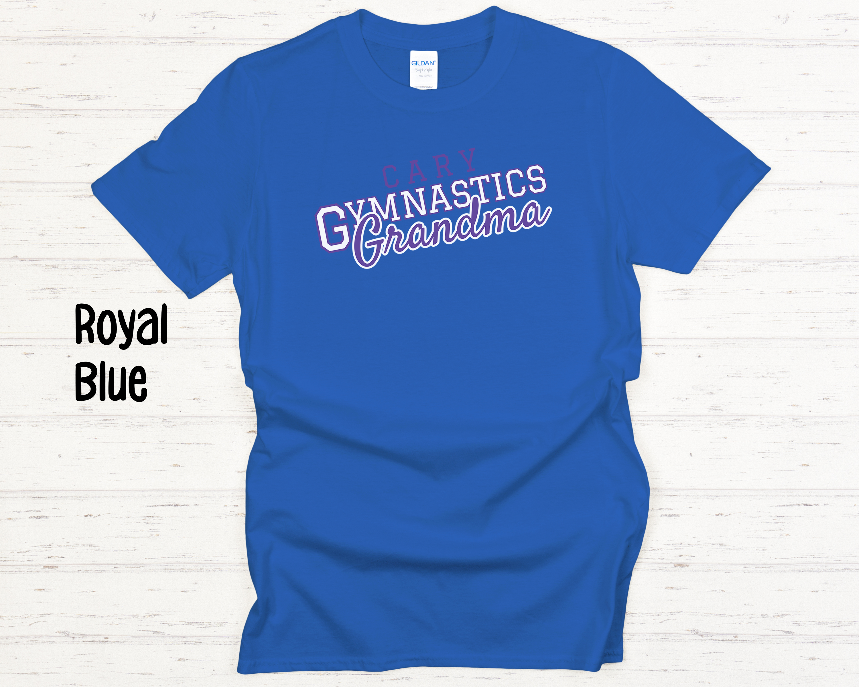 Cary Gymnastics Grandma White Adult T-Shirt