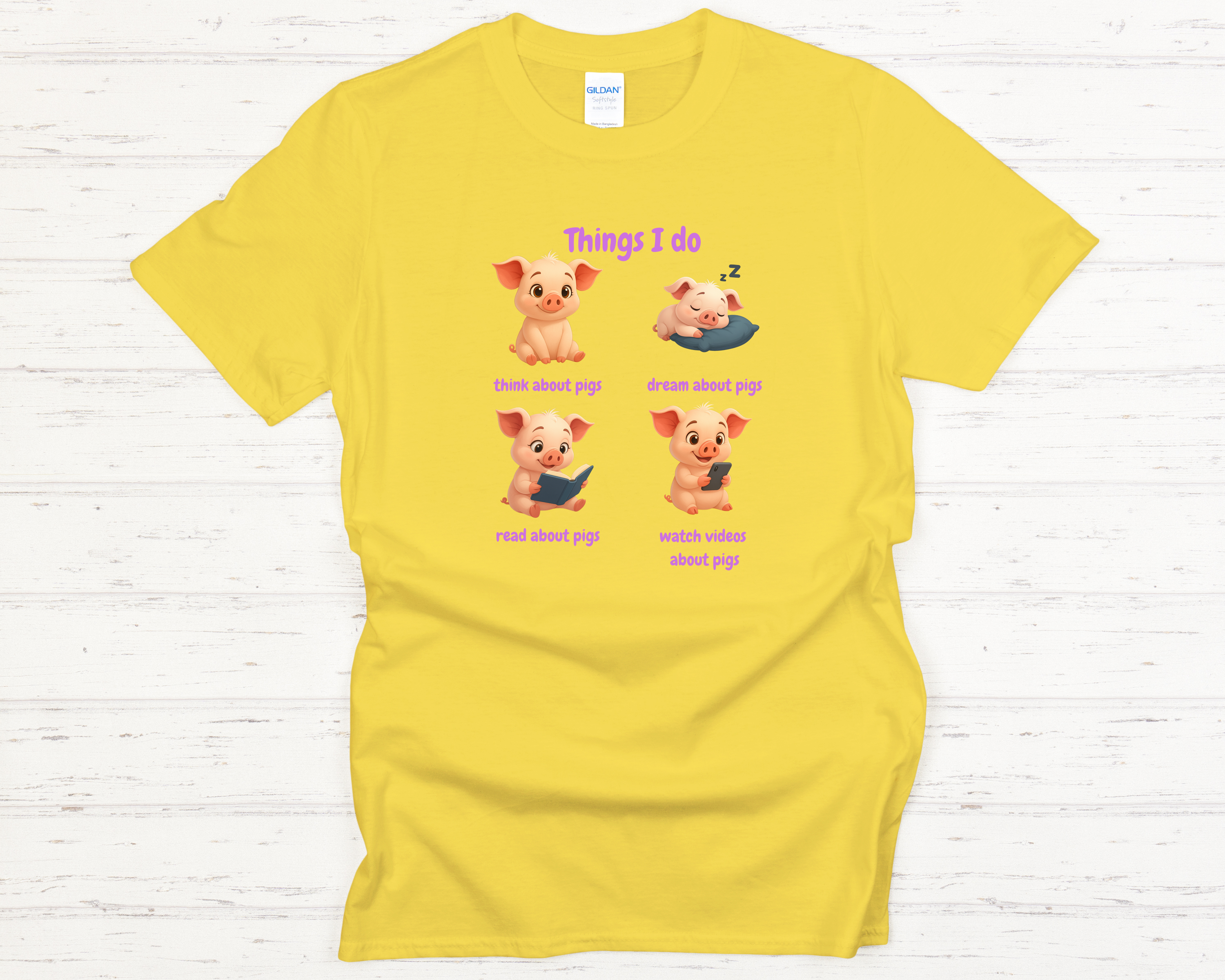 Things I Do (Pig) Youth T-Shirt