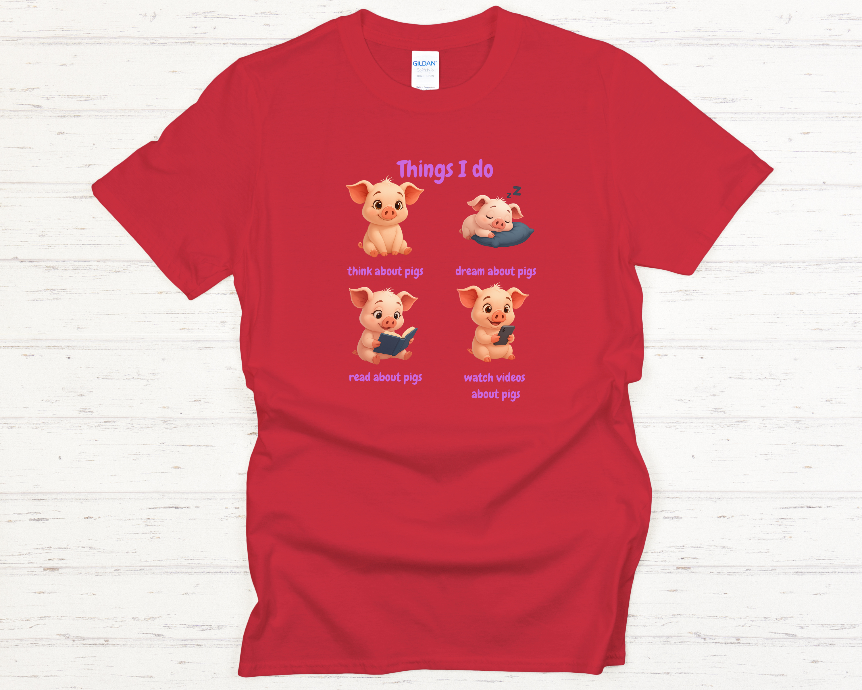 Things I Do (Pig) Youth T-Shirt