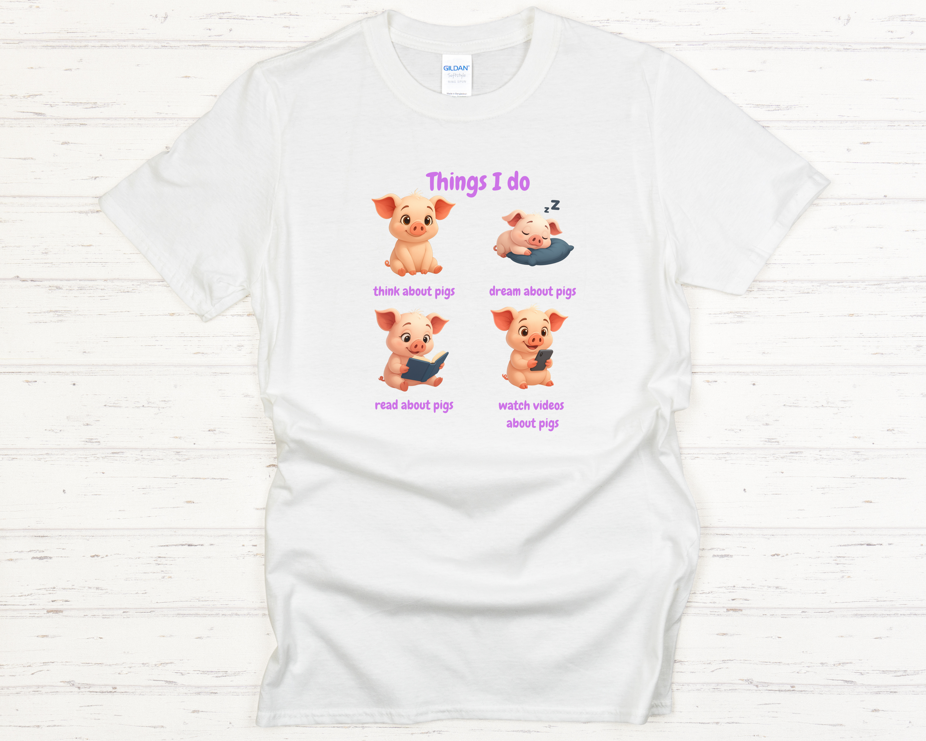 Things I Do (Pig) Youth T-Shirt