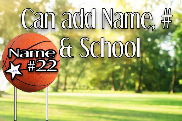 Custom Sporty Yard Signs Single Sided