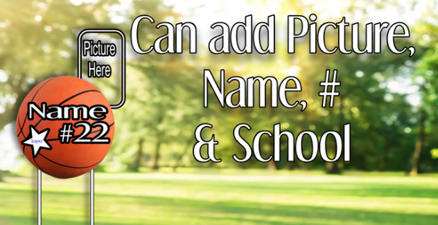 Custom Sporty Yard Signs Single Sided