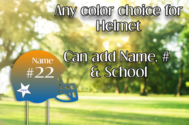 Custom Sporty Yard Signs Single Sided