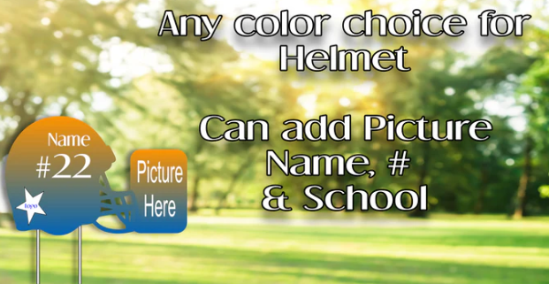 Custom Sporty Yard Signs Single Sided