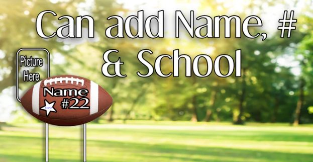 Custom Sporty Yard Signs Single Sided