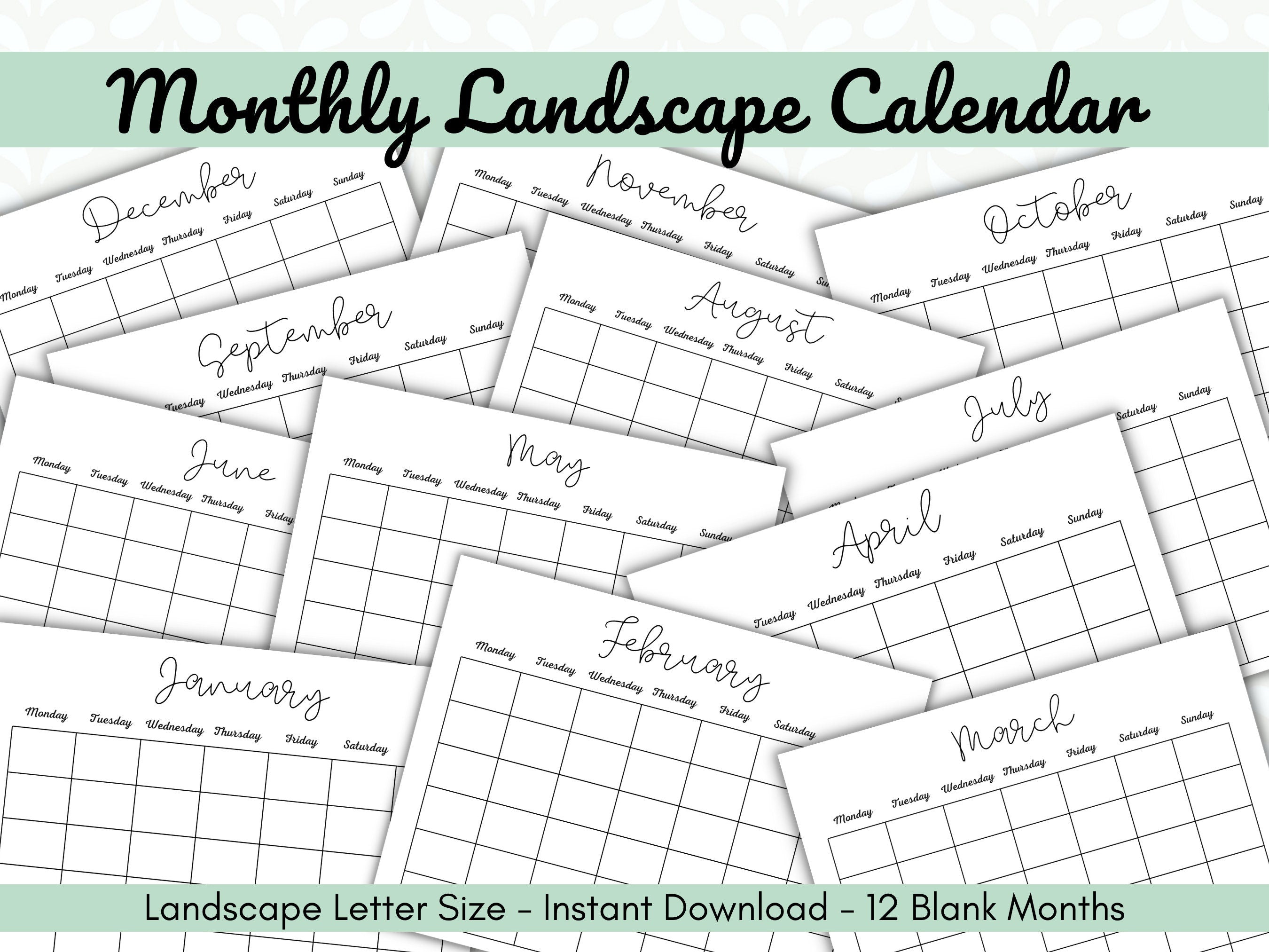 48 Page Plain Thanksgiving Planner PLUS 2 Different Monthly Calendars, 96 Total Pages, Thanksgiving Binder, Organization for Holidays