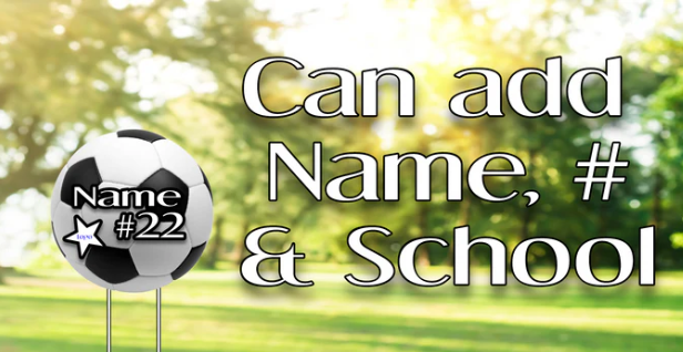 Custom Sporty Yard Signs Single Sided