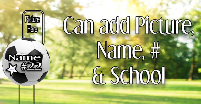 Custom Sporty Yard Signs Single Sided